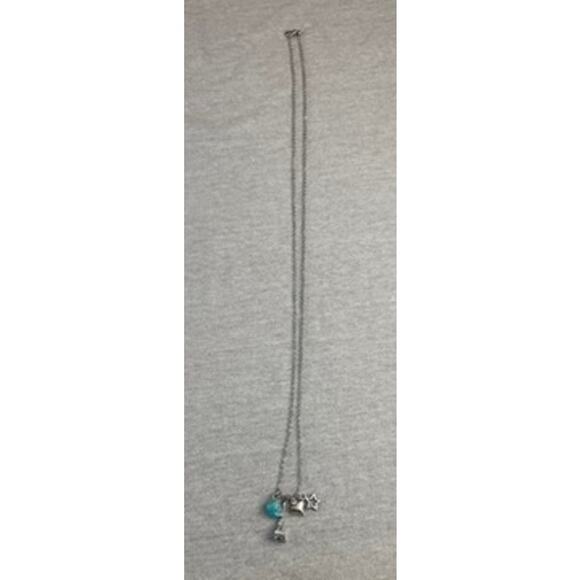 Paris Catacombs Eiffel Tower Souvenir Necklace Charms Turquoise Skull - Picture 3 of 4